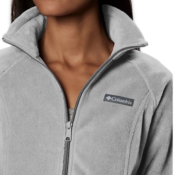 Columbia Benton’s Springs Gray Full Zip Up Fleece Jacket Size XL - Picture 3 of 9